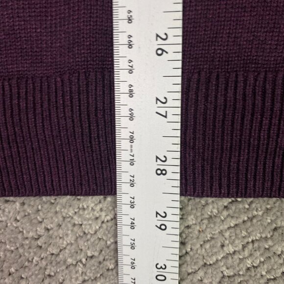 Mizzen Main 1/4 Zip Pullover Sweater Men's XL Purple Quarter Zip Mizzen + Main - Picture 11 of 11